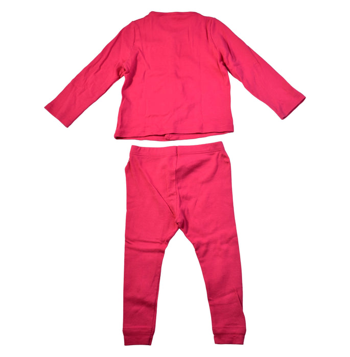 A Pink Leggings Sets from Petit Bateau in size 12-18M for girl. (Back View)