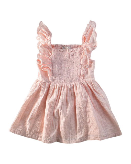 A Pink Sleeveless Dresses from Fox & Finch in size 6-12M for girl. (Front View)