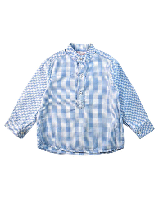 A Blue Shirts from La Coqueta in size 2T for boy. (Front View)