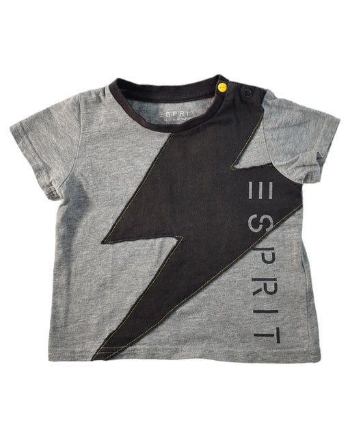 A Grey Short Sleeve T Shirts from Esprit in size 6-12M for boy. (Front View)