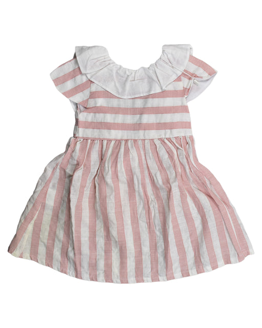 A White Short Sleeve Dresses from Babidu in size 2T for girl. (Front View)
