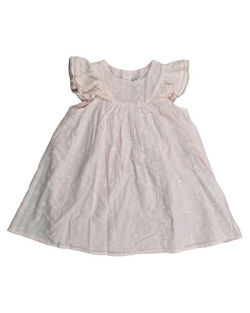 A Pink Sleeveless Dresses from Tartine et Chocolat in size 2T for girl. (Front View)