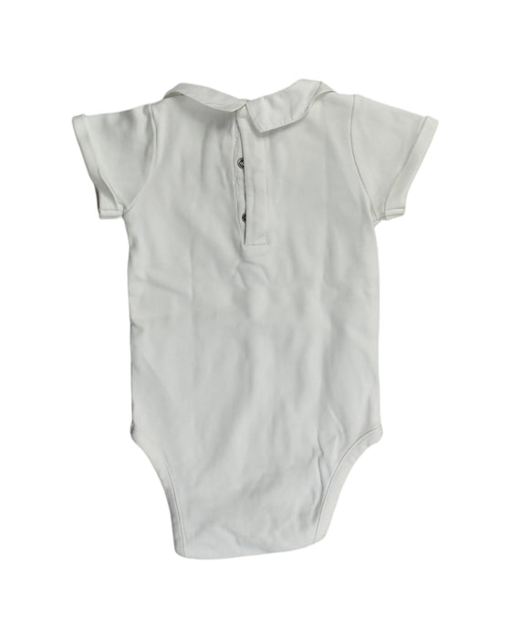 A White Bodysuits from Jacadi in size 6-12M for girl. (Back View)