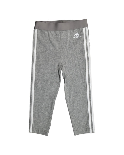 A Grey Sweatpants from Adidas in size 3T for boy. (Front View)