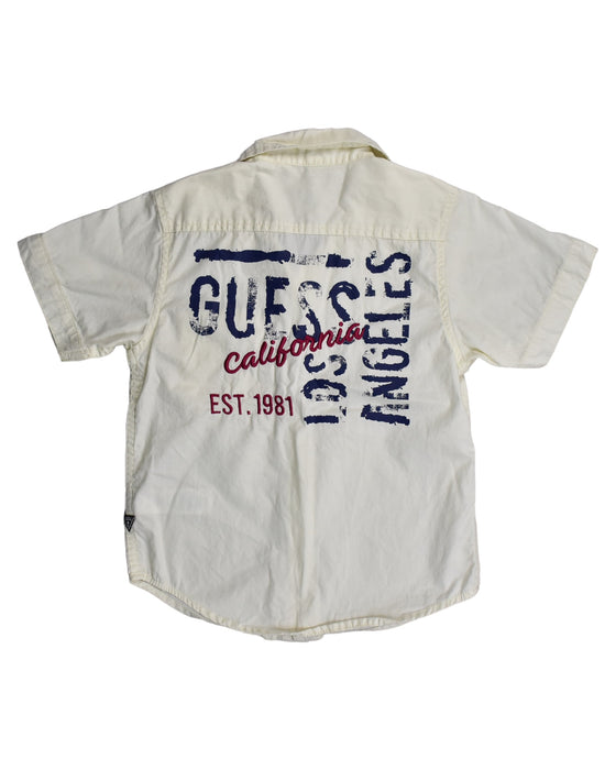 A White Shirts from Guess in size 4T for boy. (Back View)