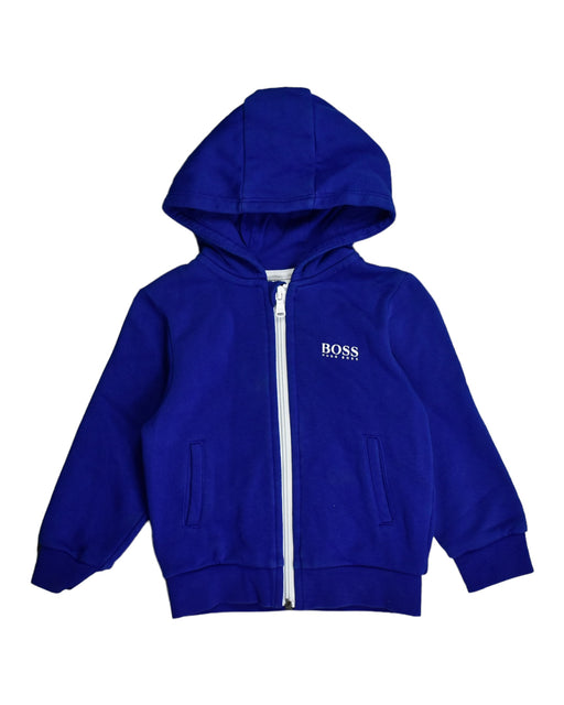 A Blue Lightweight Jackets from Boss in size 2T for boy. (Front View)