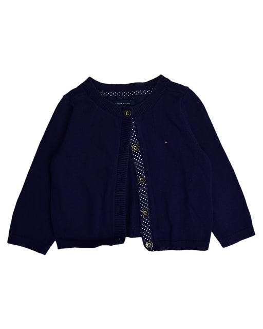 A Blue Cardigans from Tommy Hilfiger in size 6-12M for girl. (Front View)