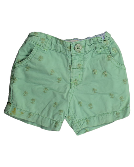 A Green Shorts from Gingersnaps in size 3-6M for girl. (Front View)