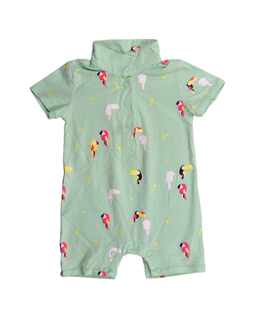 A Green Rompers from Elly in size 6-12M for boy. (Front View)