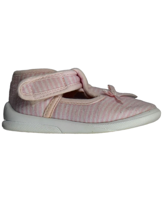 A Pink Sneakers from Jacadi in size 12-18M for girl. (Front View)