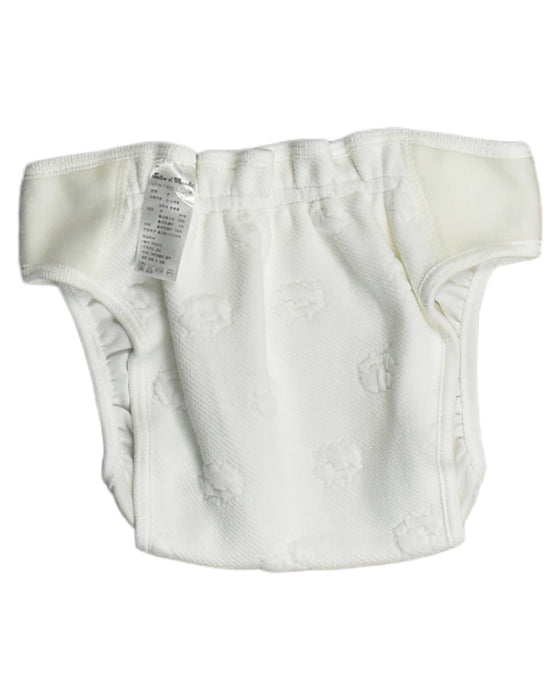 A White Swim Diapers from Tartine et Chocolat in size O/S for boy. (Back View)