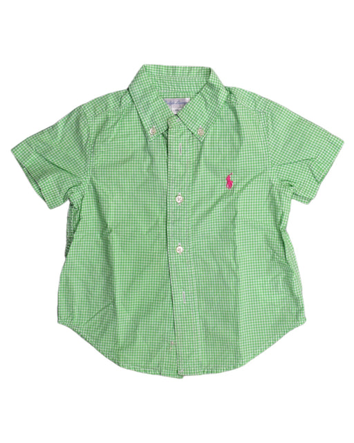 A Green Shirts from Ralph Lauren in size 6-12M for boy. (Front View)