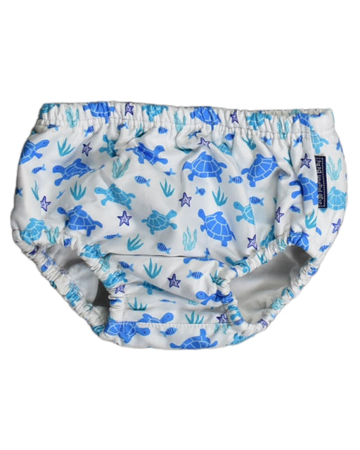 A White Swim Diapers from Jojo Maman Bébé in size 3-6M for neutral. (Front View)