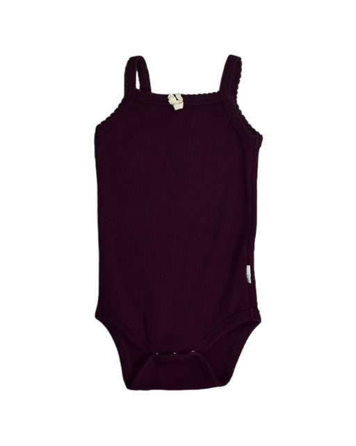 A Burgundy Bodysuits from Jamie Kay in size 6-12M for girl. (Front View)