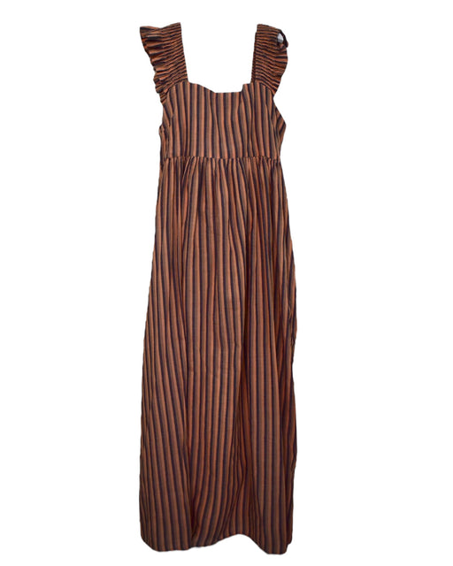 A Brown Sleeveless Dresses from Seed in size L for maternity. (Front View)