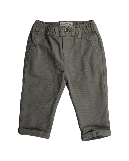 A Grey Casual Pants from Emporio Armani in size 6-12M for boy. (Front View)