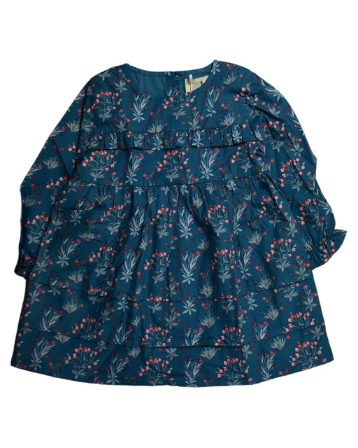 A Blue Long Sleeve Dresses from Bonnet à Pompon in size 12-18M for girl. (Front View)