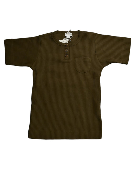 A Green Short Sleeve Tops from Jamie Kay in size 5T for boy. (Front View)