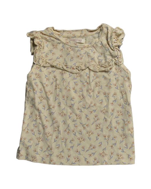 A Beige Sleeveless Tops from Gingersnaps in size 18-24M for girl. (Front View)