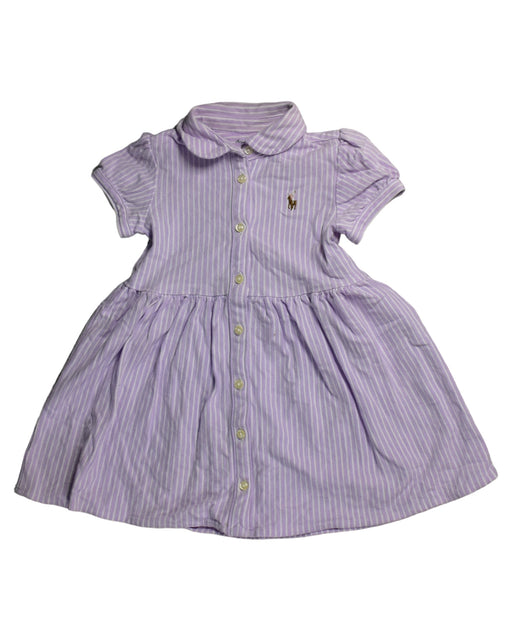 A Purple Short Sleeve Dresses from Ralph Lauren in size 12-18M for girl. (Front View)