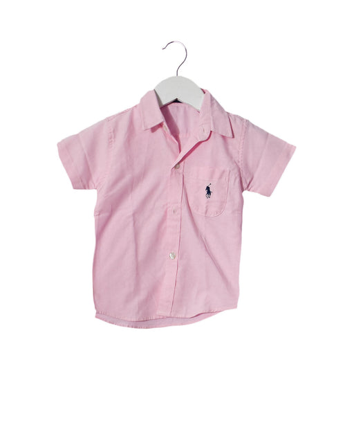 A Pink Short Sleeve Tops from Polo Ralph Lauren in size S for boy. (Front View)