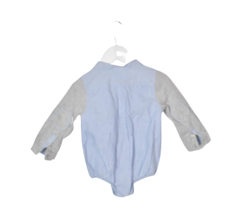 A Blue Long Sleeve Bodysuits from Chateau de Sable in size 6-12M for boy. (Back View)