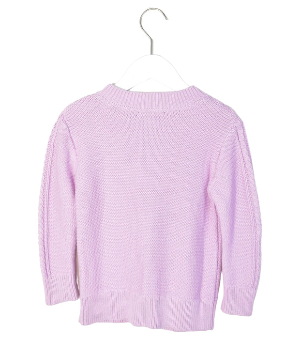 A Purple Knit Sweaters from Crewcuts in size 4T for girl. (Back View)