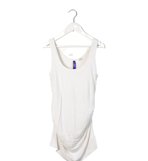 A White Sleeveless Tops from Seraphine in size XS for maternity. (Front View)