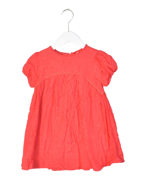 A Red Short Sleeve Dresses from Chateau de Sable in size 3T for girl. (Front View)