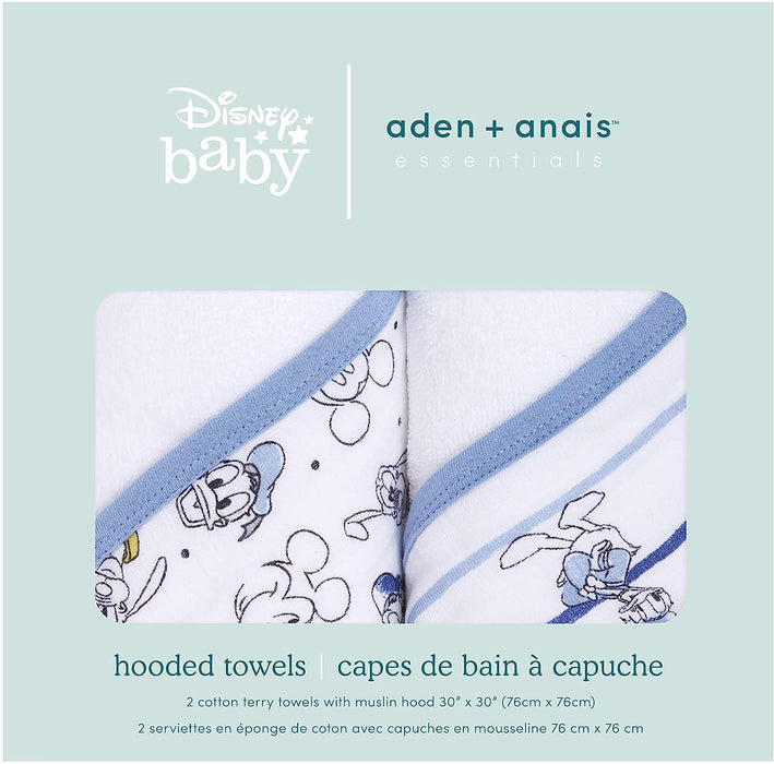 Aden & Anais 2-pack Hooded Towels Disney Baby - Mickey Stargazer  O/S