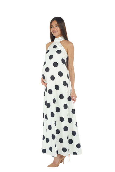 Bohn Fabulous Maternity Halter Neck Maxi Dress M - XL