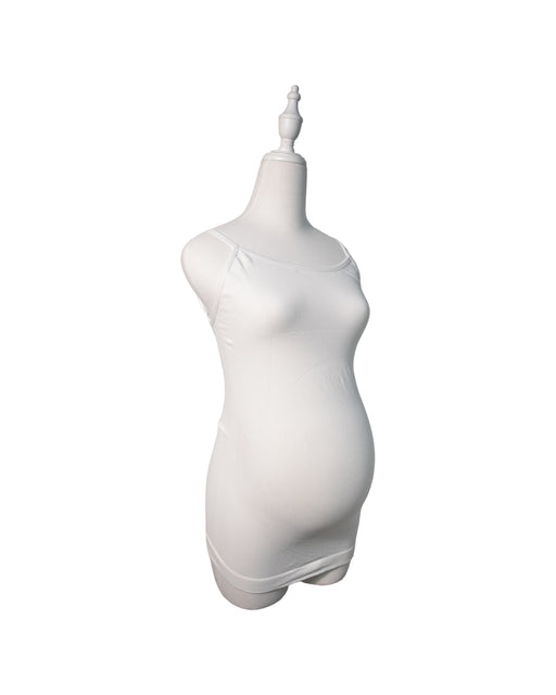 A White Sleeveless Dresses from Blanqi in size S for maternity. (Front View)