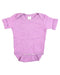 A Purple Short Sleeve Bodysuits from Kate Quinn in size Newborn for girl. (Front View)