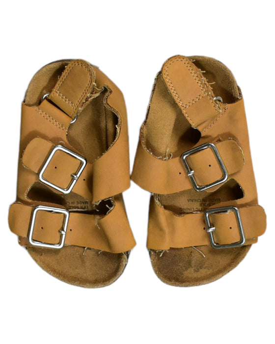 A Brown Sandals from Seed in size 18-24M for boy. (Back View)