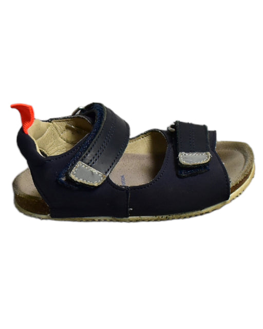 A Blue Sandals from Jacadi in size 18-24M for boy. (Front View)