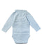 A Blue Bodysuits from Chateau de Sable in size 0-3M for boy. (Back View)