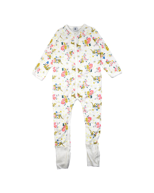 A White Jumpsuits from Petit Bateau in size 2T for girl. (Front View)