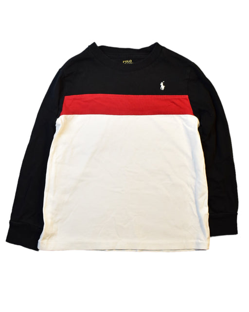 A White Sweatshirts from Polo Ralph Lauren in size 5T for boy. (Front View)