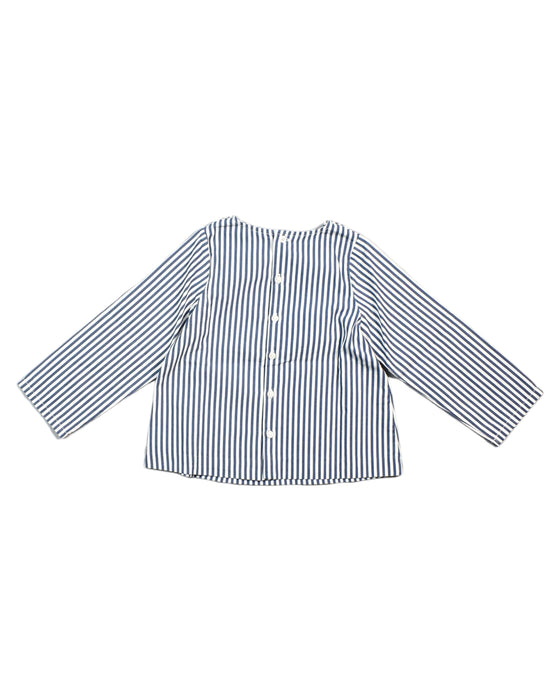 A Blue Long Sleeve Tops from Jacadi in size 18-24M for girl. (Back View)