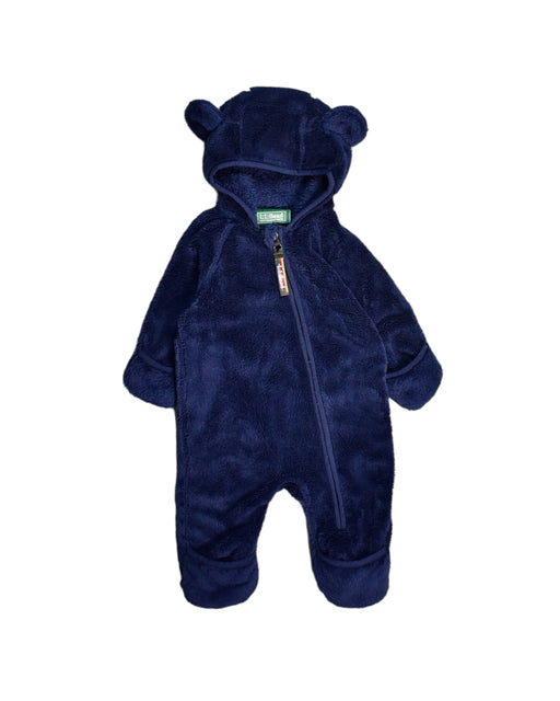 A Blue Long Sleeve Rompers from L.L.Bean in size 0-3M for boy. (Front View)