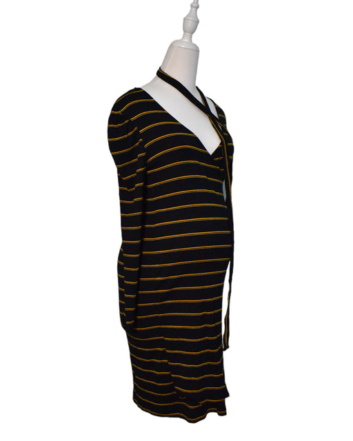 A Black Long Sleeve Dresses from Mamalicious in size S for maternity. (Front View)