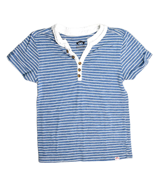 A Blue Short Sleeve Tops from Appaman in size 7Y for boy. (Front View)