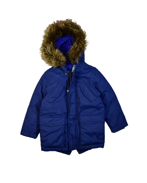 A Blue Ski Jackets from Boden in size 4T for boy. (Front View)