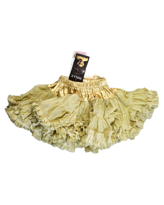 A Gold Tulle Skirts from Dolly by Le Petit Tom in size 4T for girl. (Back View)
