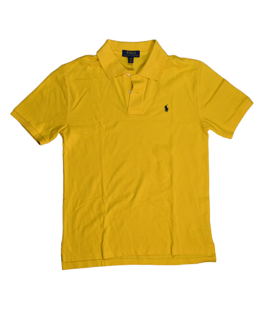 A Yellow Short Sleeve Polos from Polo Ralph Lauren in size 14Y for boy. (Front View)