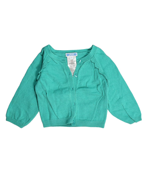 A Teal Cardigans from Jacadi in size 12-18M for girl. (Front View)