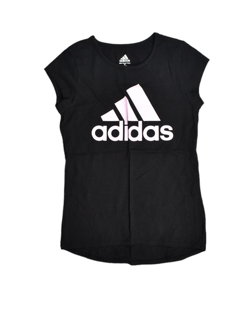 A Black Short Sleeve Tops from Adidas in size 12Y for girl. (Front View)