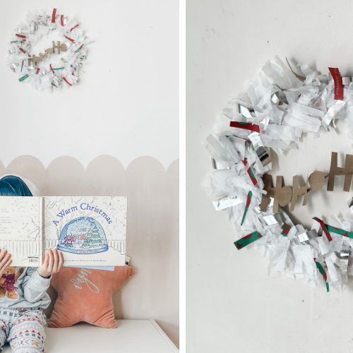 How To: Upcycled Christmas Wreath