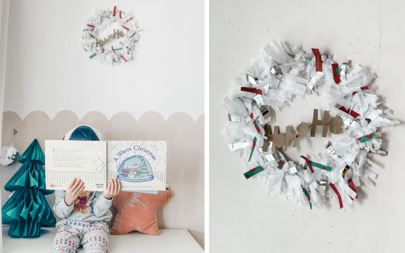 How To: Upcycled Christmas Wreath