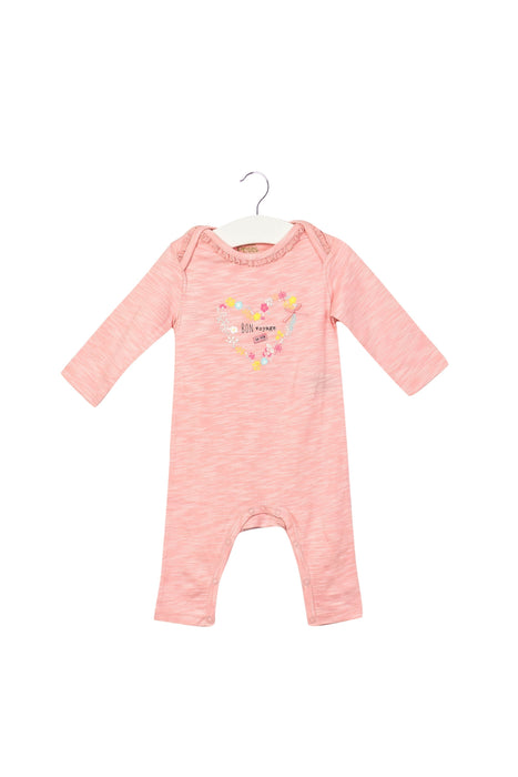 A Pink Long Sleeve Jumpsuits from La Compagnie des Petits in size 3-6M for girl. (Front View)